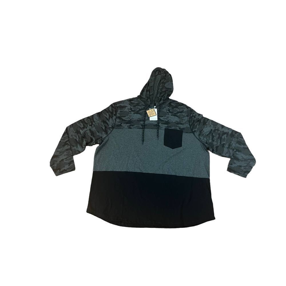 PX Clothing Mens Black/Gray Size 2XL Hoodie NWT